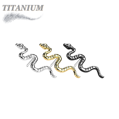 Titanium Threadless Snake (Top Only)