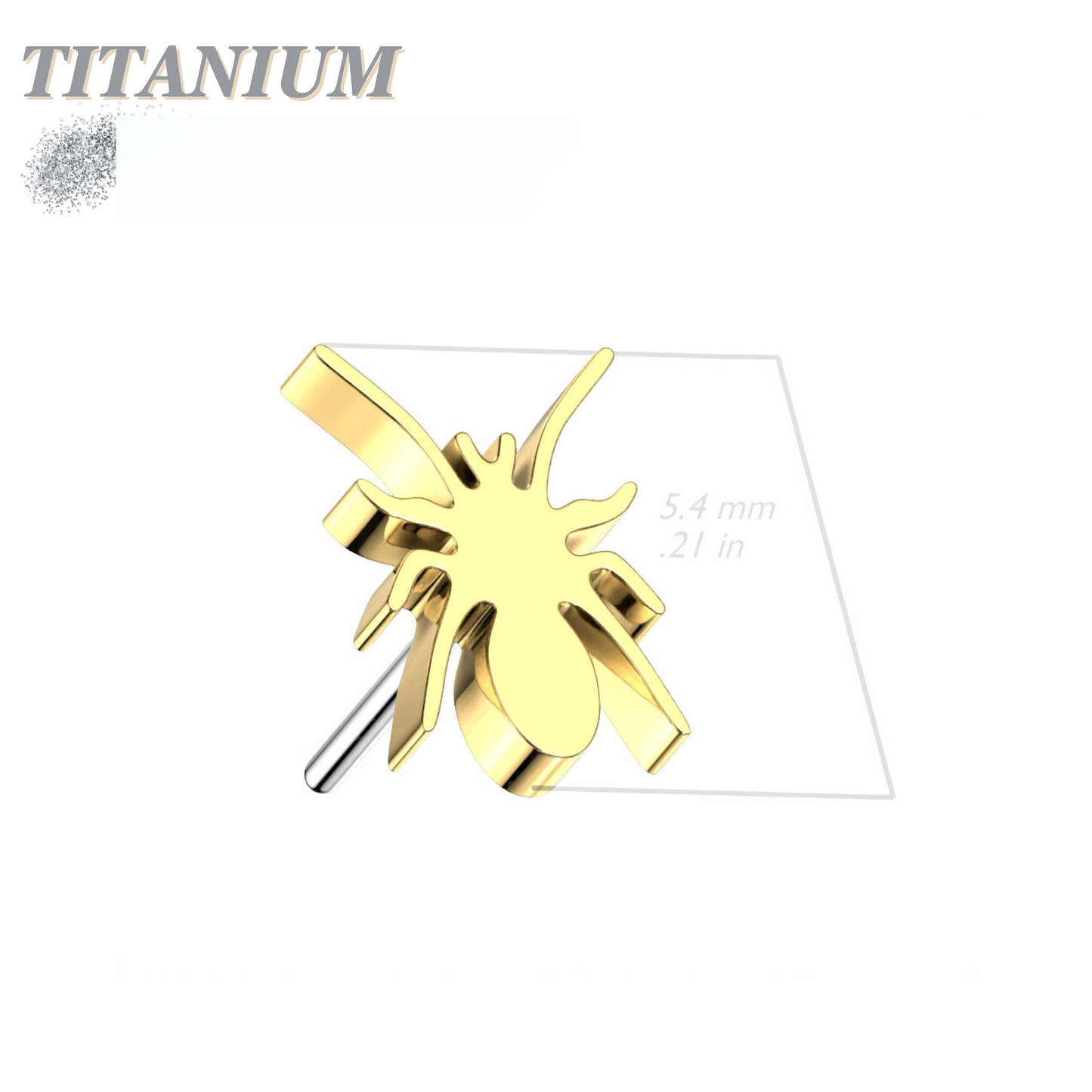 Titanium Threadless Spider (Top Only)