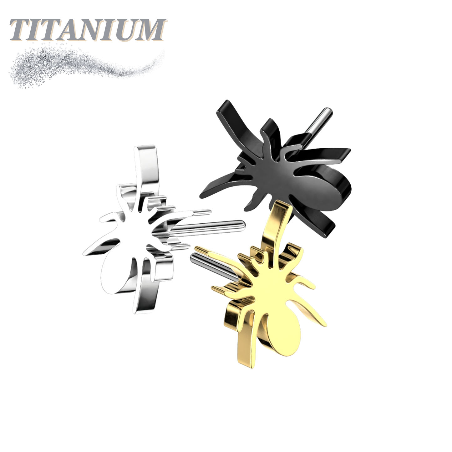 Titanium Threadless Spider (Top Only)