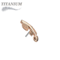Titanium Threadless Leaf/Feather (Top Only)