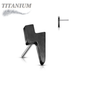 Titanium Threadless Lightening Bolt (Top Only)