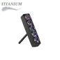 Titanium Threadless 5 CNC Set CZ Lined Straight Bar (Top Only)