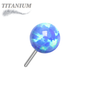 Titanium Threadless Opal Ball (Top Only)