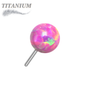 Titanium Threadless Opal Ball (Top Only)
