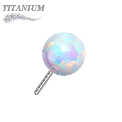 Titanium Threadless Opal Ball (Top Only)