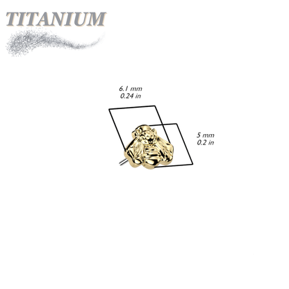 Titanium Threadless Bee (Top Only)
