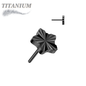 Titanium Threadless Star Shape Ridged (Top Only)