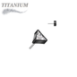 Titanium Threadless CZ Triangle (Top Only)