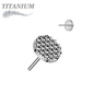 Titanium Threadless Circle Pinhole Pattern (Top Only)