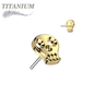 Titanium Threadless Hollow Skull (Top Only)