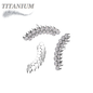 Titanium Threadless Double Row Curved Bezel (Top Only)