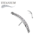 Titanium Threadless Crescent Curve (Top Only)