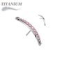 Titanium Threadless Crescent Curve (Top Only)