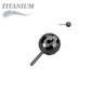 Titanium Threadless Disco / Golf Ball (Top Only)
