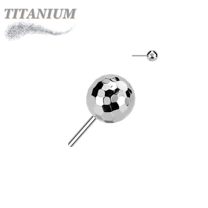 Titanium Threadless Disco / Golf Ball (Top Only)