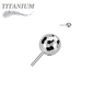 Titanium Threadless Disco / Golf Ball (Top Only)