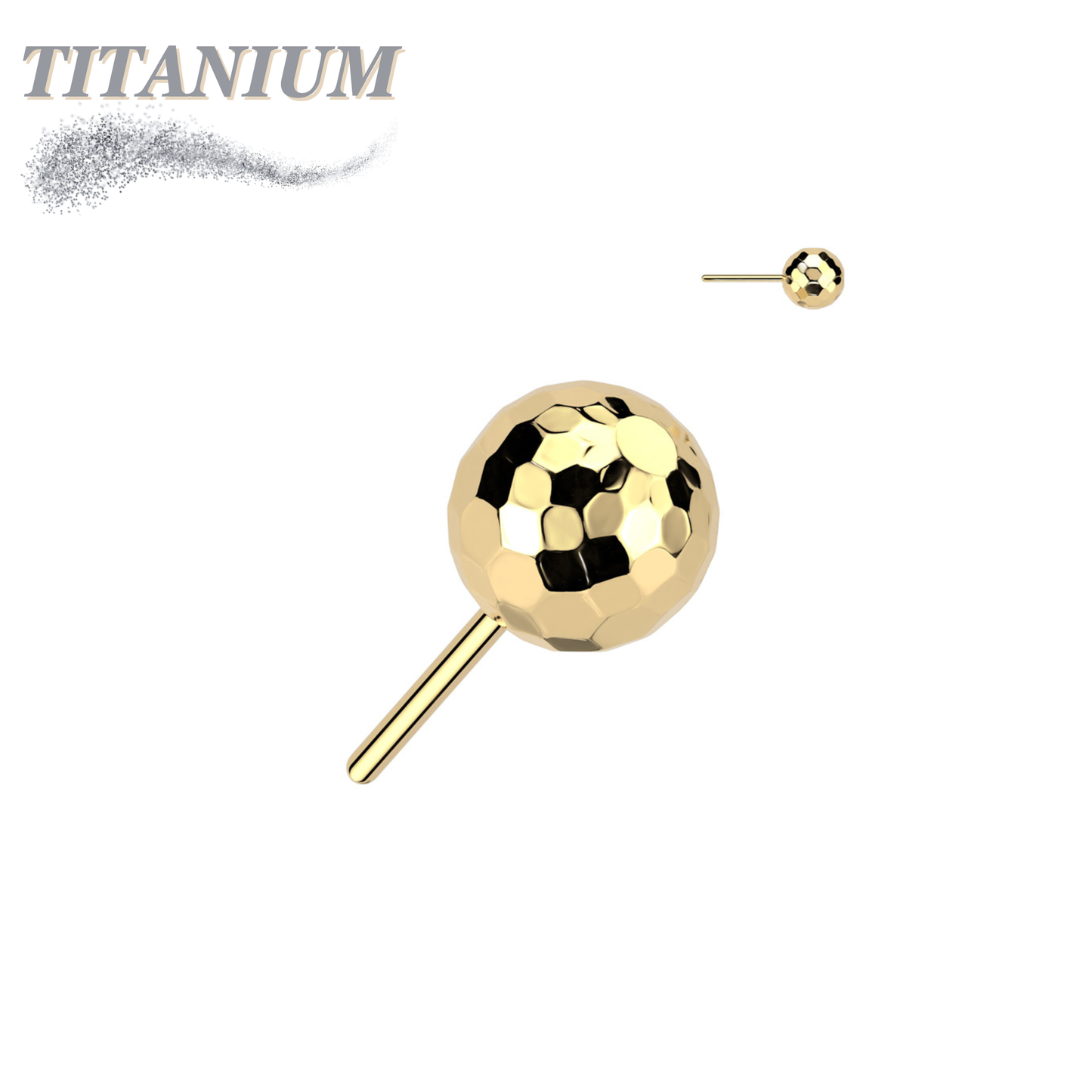 Titanium Threadless Disco / Golf Ball (Top Only)
