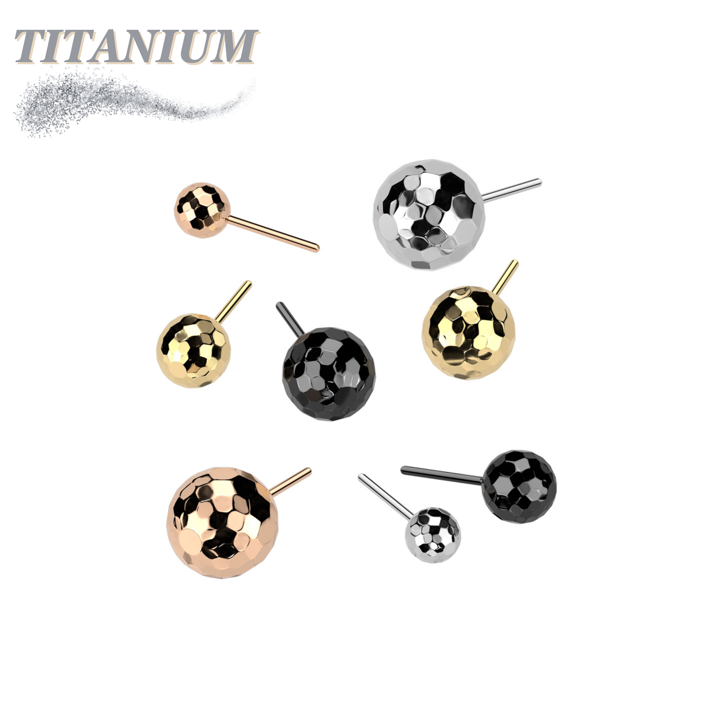 Titanium Threadless Disco / Golf Ball (Top Only)
