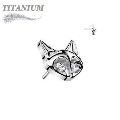 Titanium Threadless Kitty/Fox (Top Only)