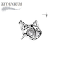 Titanium Threadless Kitty/Fox (Top Only)