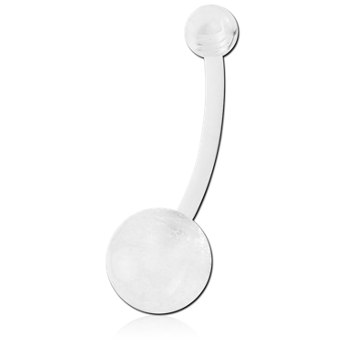 Plastic Externally Threaded Belly Barbells