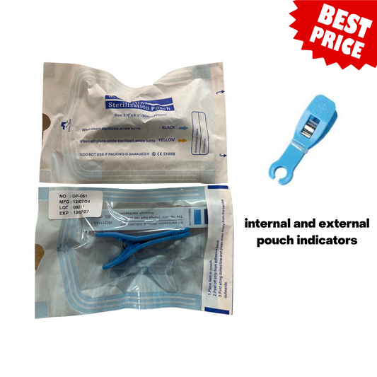 On Point Disposable Pre-Sterilized Plastic Round Forceps Clamp - Single