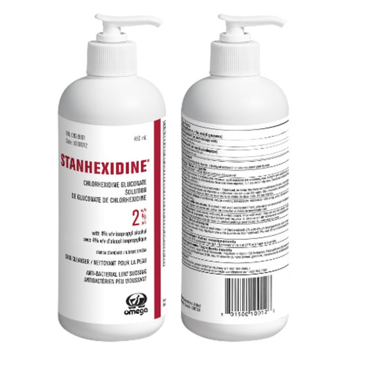 Stanhexidine Skin Cleanser 2% CHG + 4% Iso. Alcohol - 450ml
