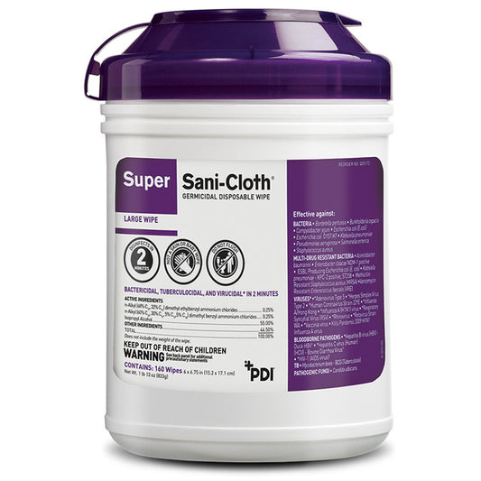 Super Sani-Cloth 160 Wipes Tub