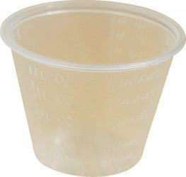 Poly 30ml Medicine Cups - 100 Pack