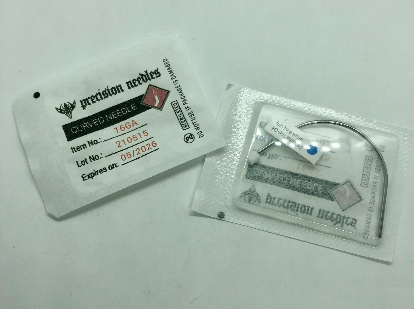 Single Precision Pre-Sterilized Curved Needle - $1.49 each