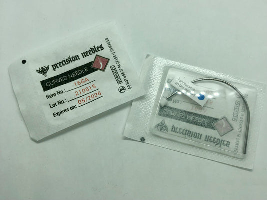 Single Precision Pre-Sterilized Curved Needle - $1.49 each