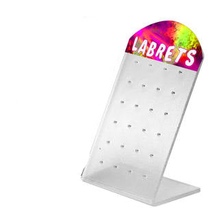 Display for Labrets with 24 Holes (empty)