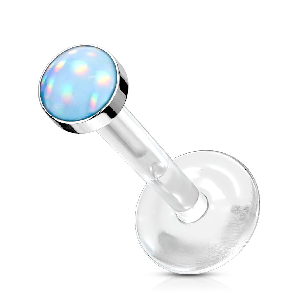 Acrylic Threadless "Illuminating" Stone Top Labret Combo