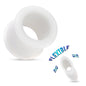 Silicone Double Flared Tunnel with Rim