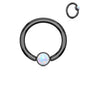 Surgical Steel CBR Opal Colored Flat Ball