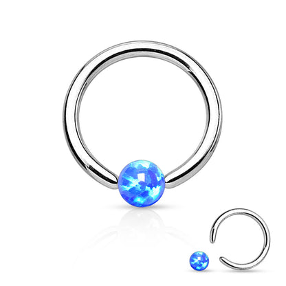 Surgical Steel CBR with Synthetic Opal