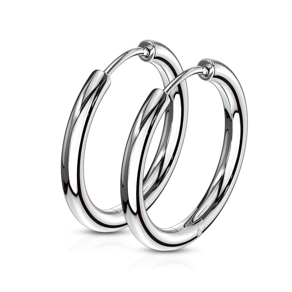 Surgical Steel Hinged Hoop Earrings