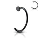 Surgical Steel Nostril Hoop w/ Flat Top Stopper