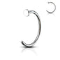 Surgical Steel Nostril Hoop w/ Flat Top Stopper