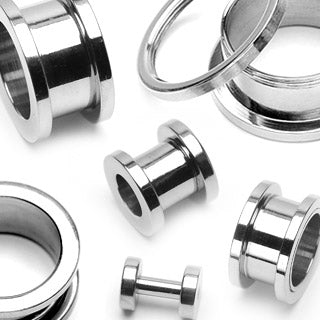 Titanium Plug, Screw Fit Tunnels