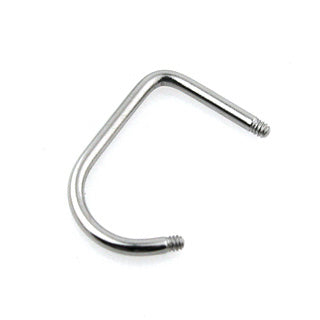 Surgical Steel Externally Threaded Lippy Loop "C" Curve (Post Only)