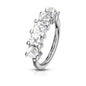 Surgical Steel Annealed 5 "Illuminating" Stone Ring (CLEARANCE)