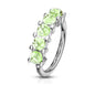Surgical Steel Annealed 5 "Illuminating" Stone Ring (CLEARANCE)
