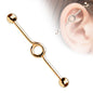 Surgical Steel Externally Threaded Industrial Barbell Loop Design