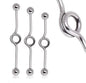 Surgical Steel Externally Threaded Industrial Barbell Loop Design
