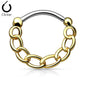 Surgical Steel/Brass Linked Chain Clicker (CLEARANCE)