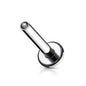 Surgical Steel Internally Threaded Flat Back Labret (Post Only) 3mm Base
