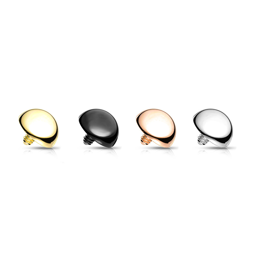 Surgical Steel Internally Threaded Round Dome (Top Only)