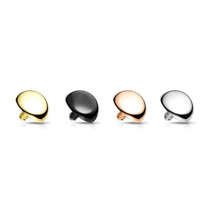 Surgical Steel Internally Threaded Round Dome (Top Only)