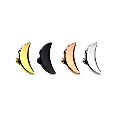 Surgical Steel Internally Threaded 3mm Moon (Top Only)